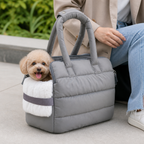 DogBedHouse Insulated Faux-Fur & Windproof Nylon Pet Carrier (Includes Two Mats)