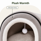 DogBedHouse Insulated Memory Foam Enclosed Dog Bed (Removable Cover)