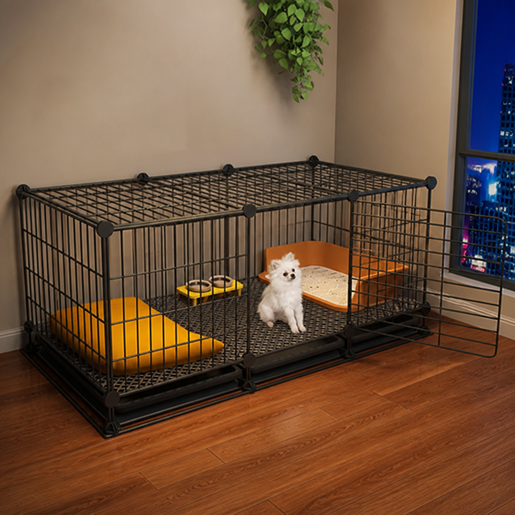 DogBedHouse Insulated & Separate Toilet Small Dog Kennel