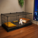 DogBedHouse Insulated & Separate Toilet Small Dog Kennel