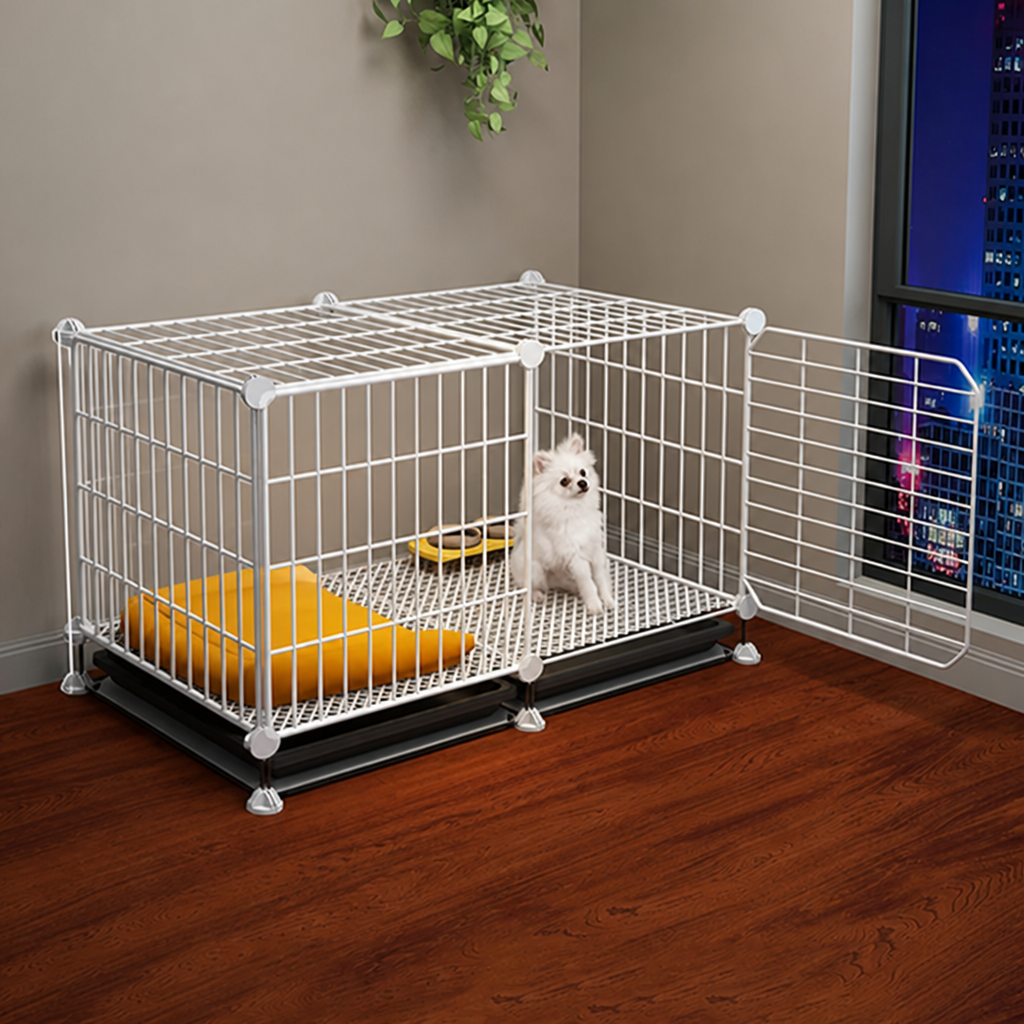 DogBedHouse Insulated & Separate Toilet Small Dog Kennel