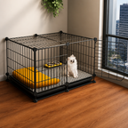 DogBedHouse Insulated & Separate Toilet Small Dog Kennel