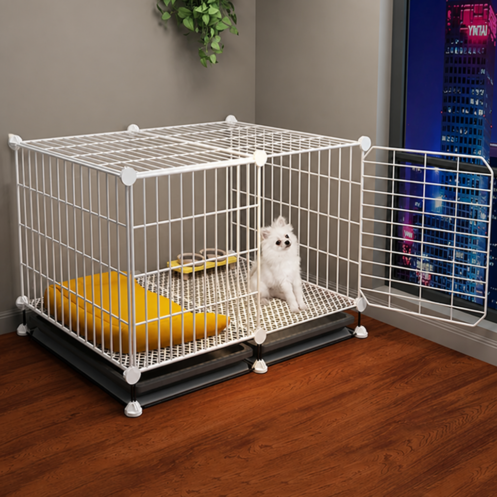 DogBedHouse Insulated & Separate Toilet Small Dog Kennel