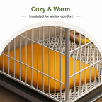 DogBedHouse Insulated & Separate Toilet Small Dog Kennel