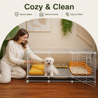 DogBedHouse Insulated & Separate Toilet Small Dog Kennel