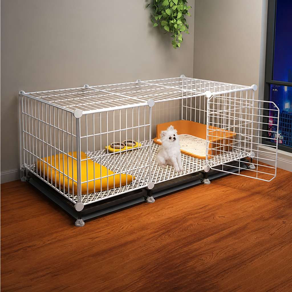 DogBedHouse Insulated & Separate Toilet Small Dog Kennel