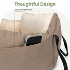 DogBedHouse Integrated Safety Belt & Washable Pet Car Seat (Universal)