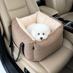 DogBedHouse Integrated Safety Belt & Washable Plush Dog Car Seat (Small Dogs)
