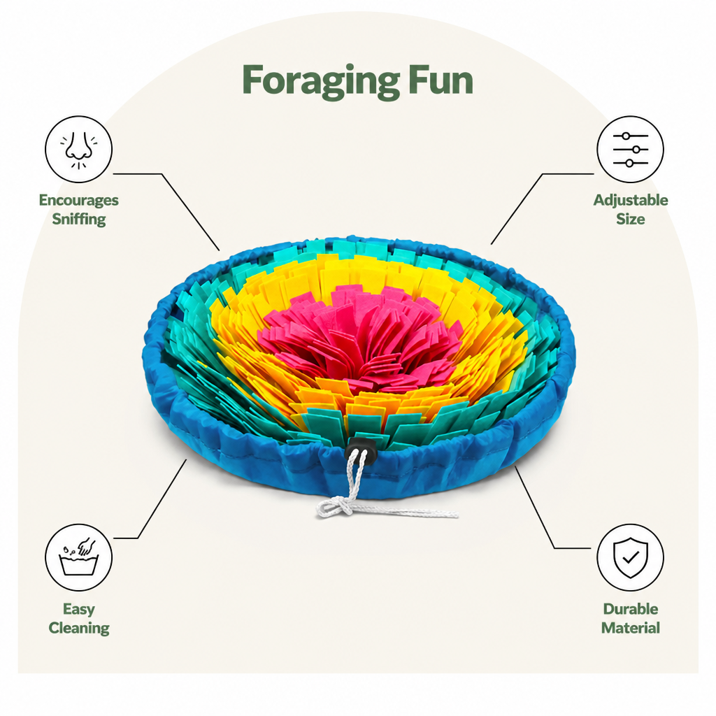 DogBedHouse Interactive Foraging Snuffle Mat (Adjustable)