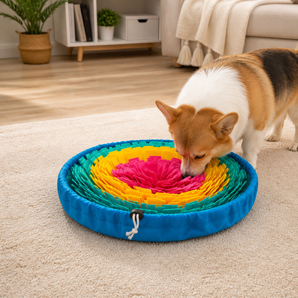 DogBedHouse Interactive Foraging Snuffle Mat (Adjustable)