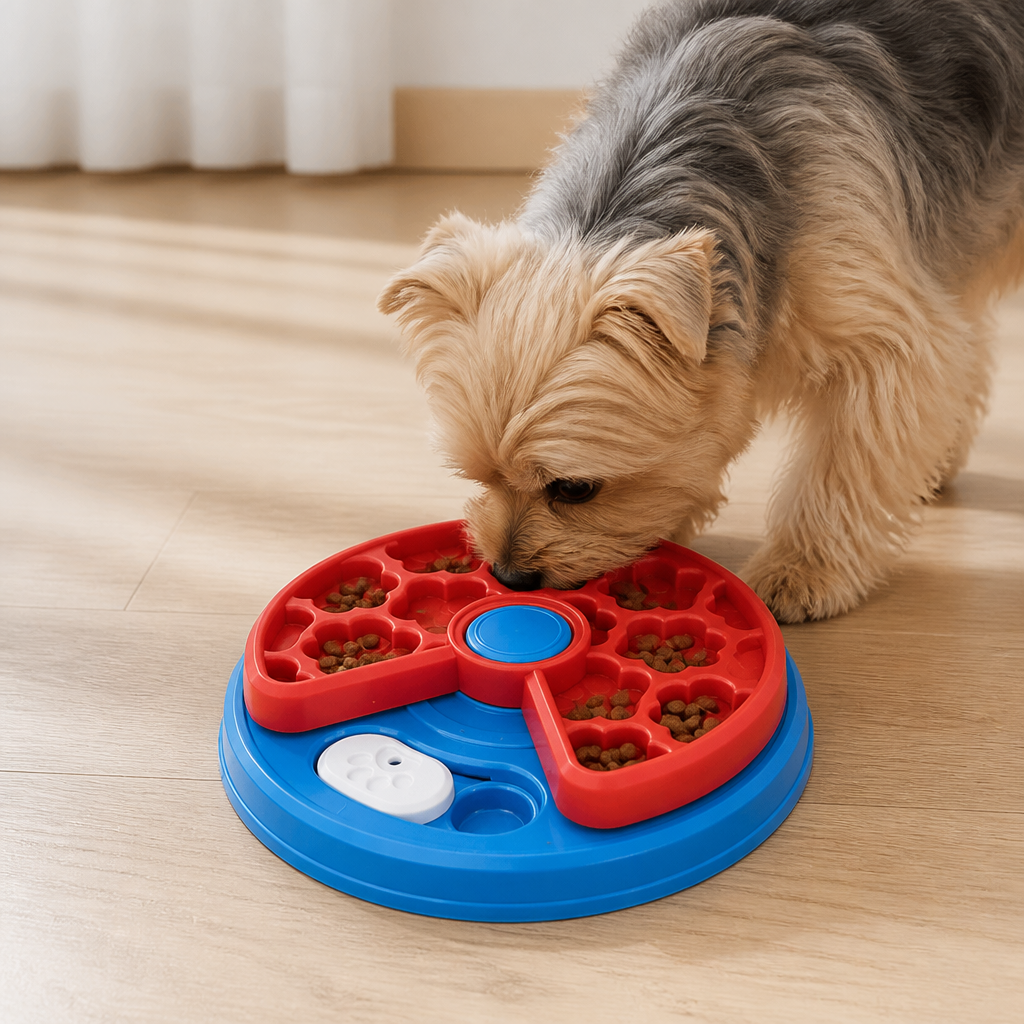 DogBedHouse Interactive Multi-Layer & Non-Slip Slow Feeder Bowl
