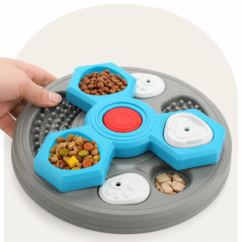 DogBedHouse Interactive Multi-Layer & Non-Slip Slow Feeder Bowl
