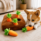 DogBedHouse Interactive Plush Carrot Snuffle Mat