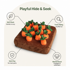 DogBedHouse Interactive Plush Carrot Snuffle Mat