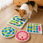 DogBedHouse Interactive Puzzle & Non-Slip Slow-Feeder Bowl