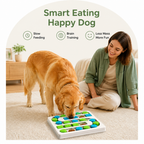 DogBedHouse Interactive Puzzle & Non-Slip Slow-Feeder Bowl