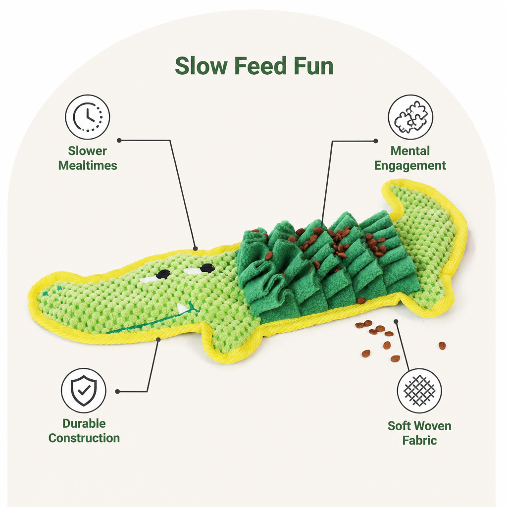 DogBedHouse Interactive Slow-Feed & Foraging Snuffle Mat