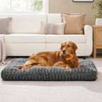 DogBedHouse Joint Support Plush Rose & Non-Slip Dog Bed (Washable)