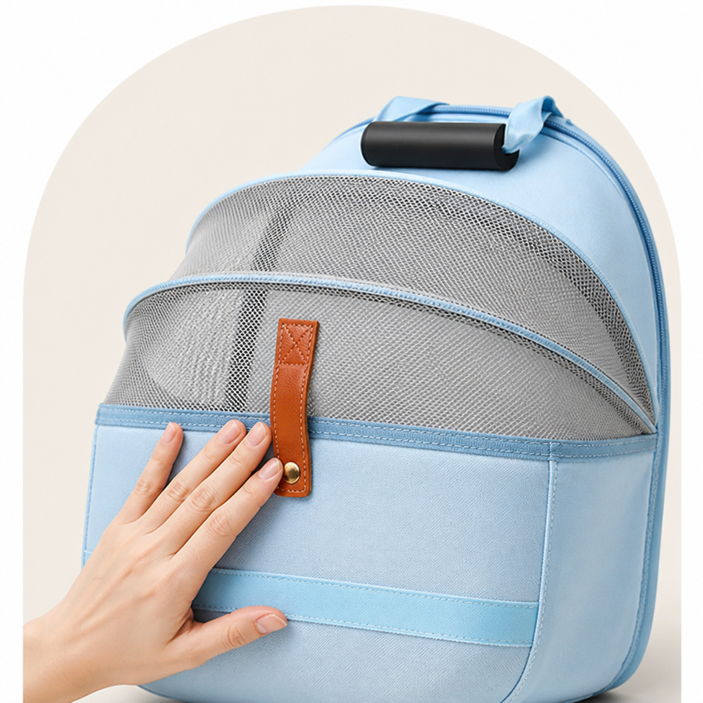 DogBedHouse Large Breathable Foldable Travel Backpack (Dual Shoulder Straps)