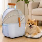 DogBedHouse Large Breathable Foldable Travel Backpack (Dual Shoulder Straps)