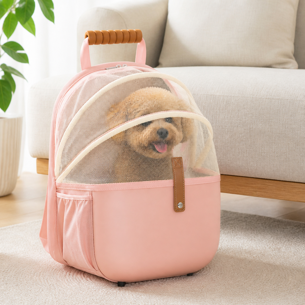 DogBedHouse Large Breathable Foldable Travel Backpack (Dual Shoulder Straps)