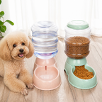 DogBedHouse Large Capacity Automatic Food & Water Feeder (Removable Bowls)