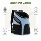 DogBedHouse Large Capacity & Breathable Mesh Dog Backpack (Foldable)