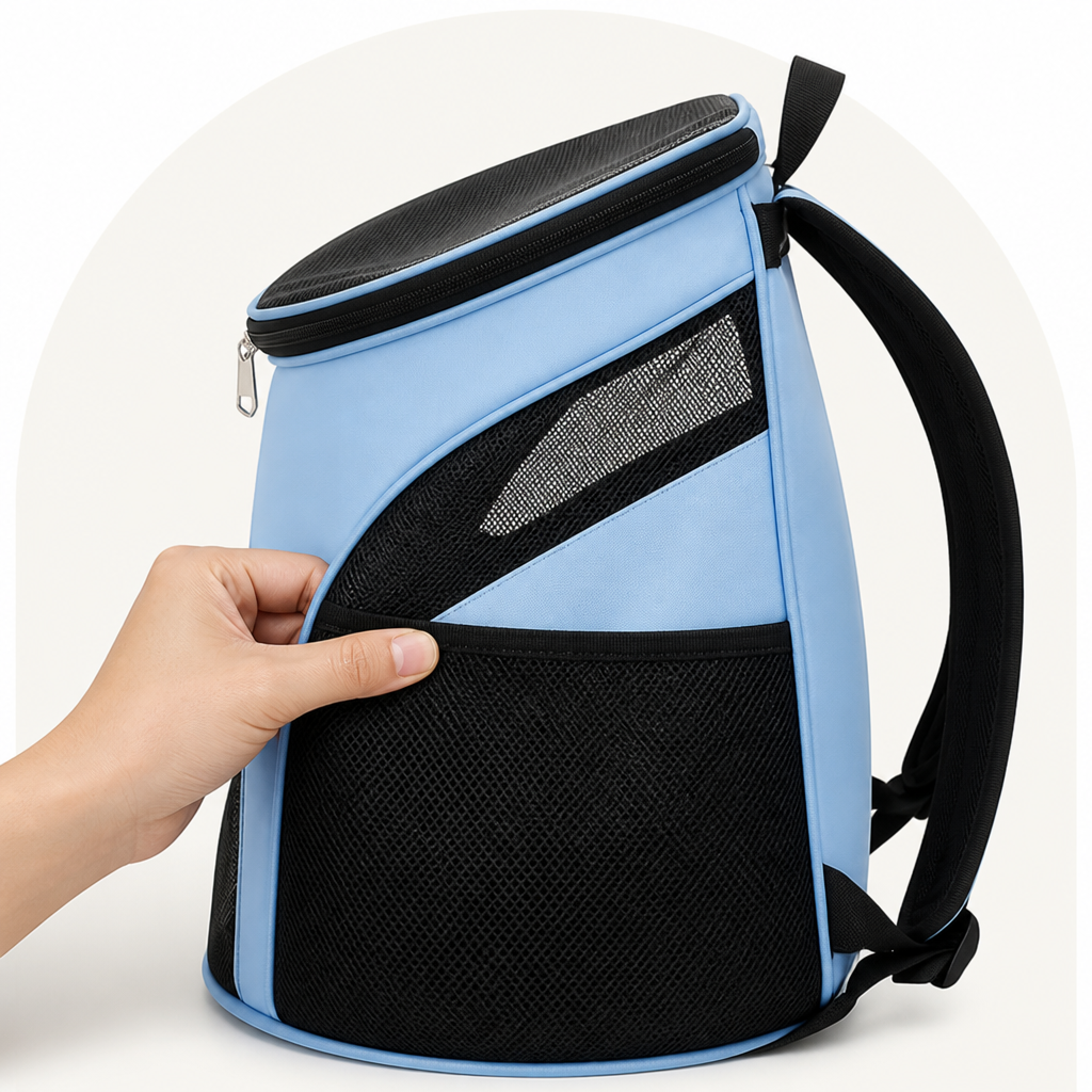 DogBedHouse Large Capacity & Breathable Mesh Dog Backpack (Foldable)