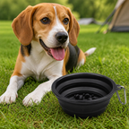 DogBedHouse Large Capacity Collapsible Travel Dog Bowl