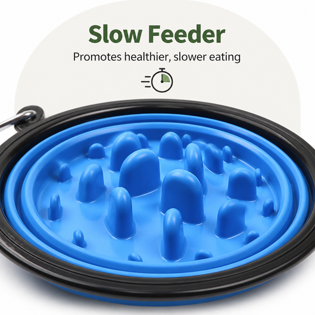 DogBedHouse Large Capacity Collapsible Travel Dog Bowl