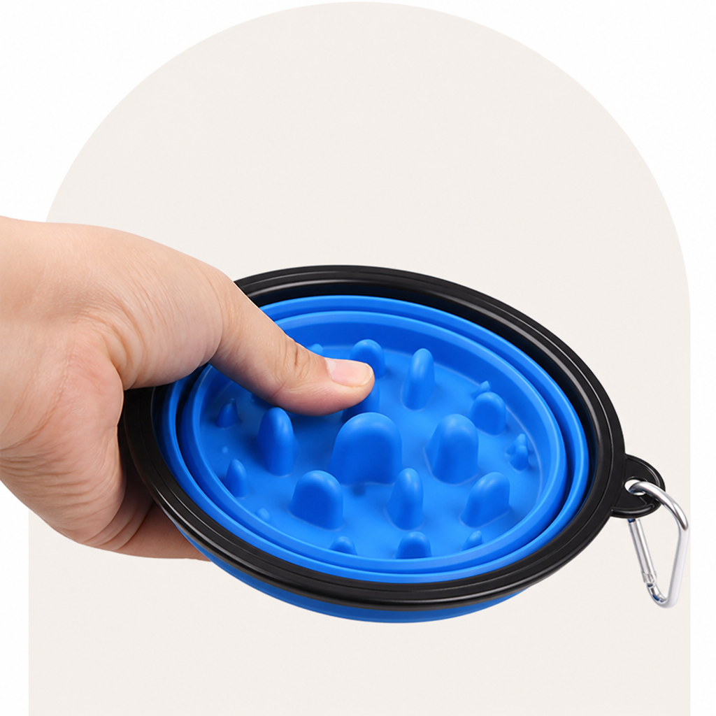 DogBedHouse Large Capacity Collapsible Travel Dog Bowl