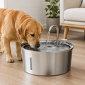 DogBedHouse Large-Capacity Filtered Pet Water Fountain (Water-Level Window)