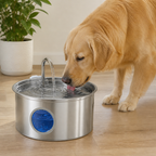 DogBedHouse Large-Capacity Filtered Pet Water Fountain (Water-Level Window)