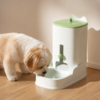 DogBedHouse Large Capacity Gravity-Fed Ceramic Pet Feeder & Water Dispenser