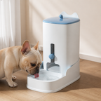 DogBedHouse Large Capacity Gravity-Fed Ceramic Pet Feeder & Water Dispenser