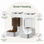 DogBedHouse Large-Capacity Gravity Pet Feeder & Waterer
