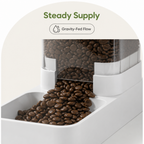 DogBedHouse Large-Capacity Gravity Pet Feeder & Waterer