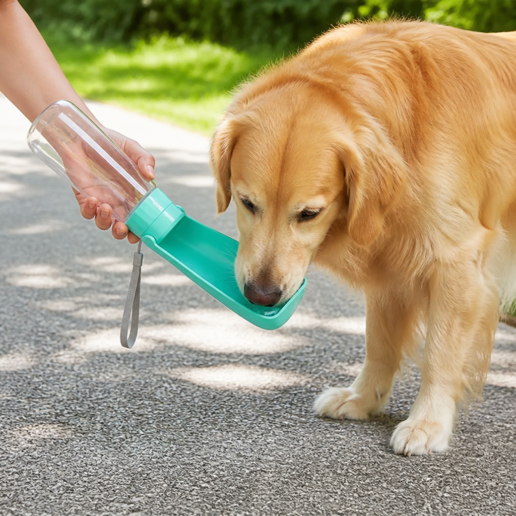DogBedHouse Leak-Proof Foldable Pet Water Bottle
