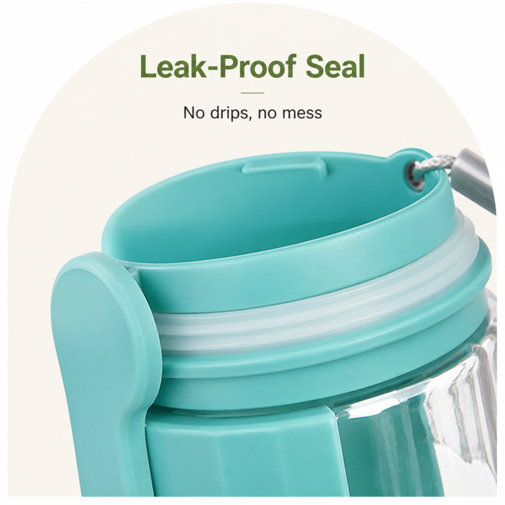 DogBedHouse Leak-Proof & Foldable Pet Water Bottle (18.6 fl oz)