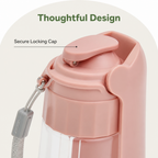 DogBedHouse Leak-Proof & Foldable Pet Water Bottle (18.6 fl oz)