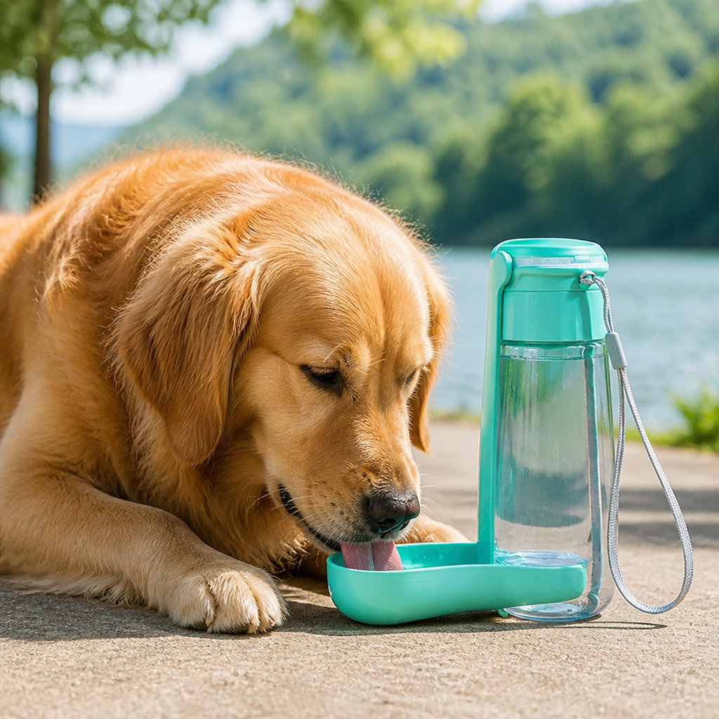 DogBedHouse Leak-Proof Foldable Pet Water Bottle