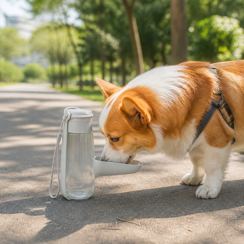 DogBedHouse Leak-Proof Foldable Pet Water Bottle