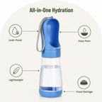 DogBedHouse Leak-Proof & Lightweight Dog Water Bottle (Food & Water Combo)