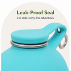 DogBedHouse Leak-Proof Stainless-Steel & Foldable Silicone Dog Water Bottle