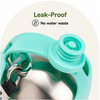 DogBedHouse Leak-Proof Stainless Steel & Silicone Travel Water Bottle