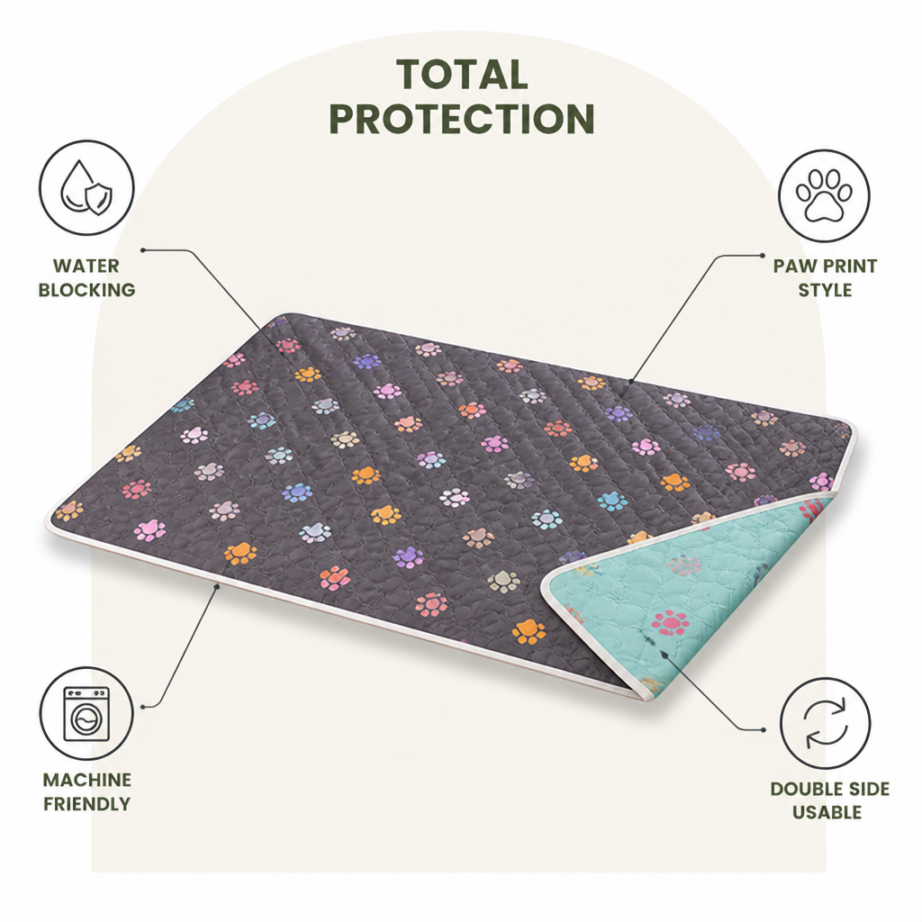 DogBedHouse Leakproof Reversible Washable Dog Bed Cover