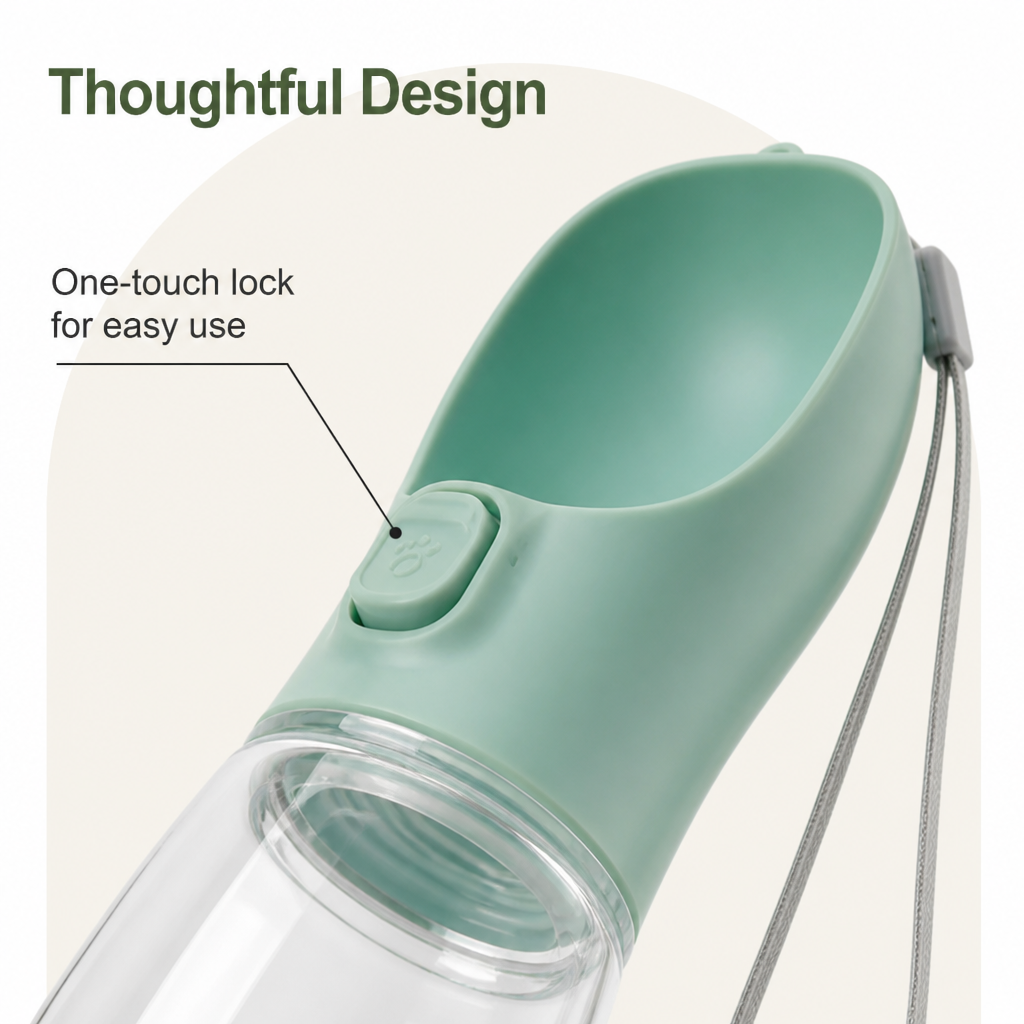 DogBedHouse Leakproof & Water-Saving Travel Water Bottle