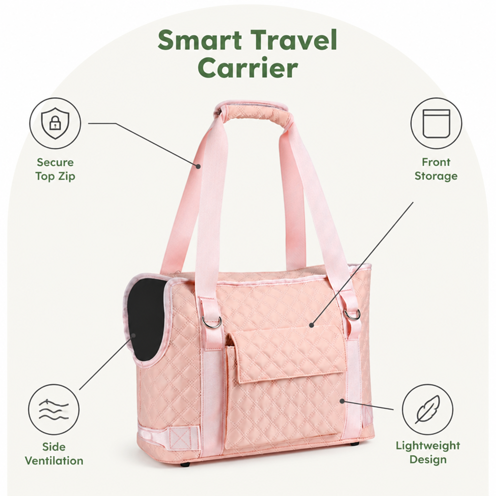 DogBedHouse Lightweight & Airline-Approved Dog Carrier