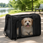 DogBedHouse Lightweight Collapsible Mesh Pet Carrier (Adjustable Strap)