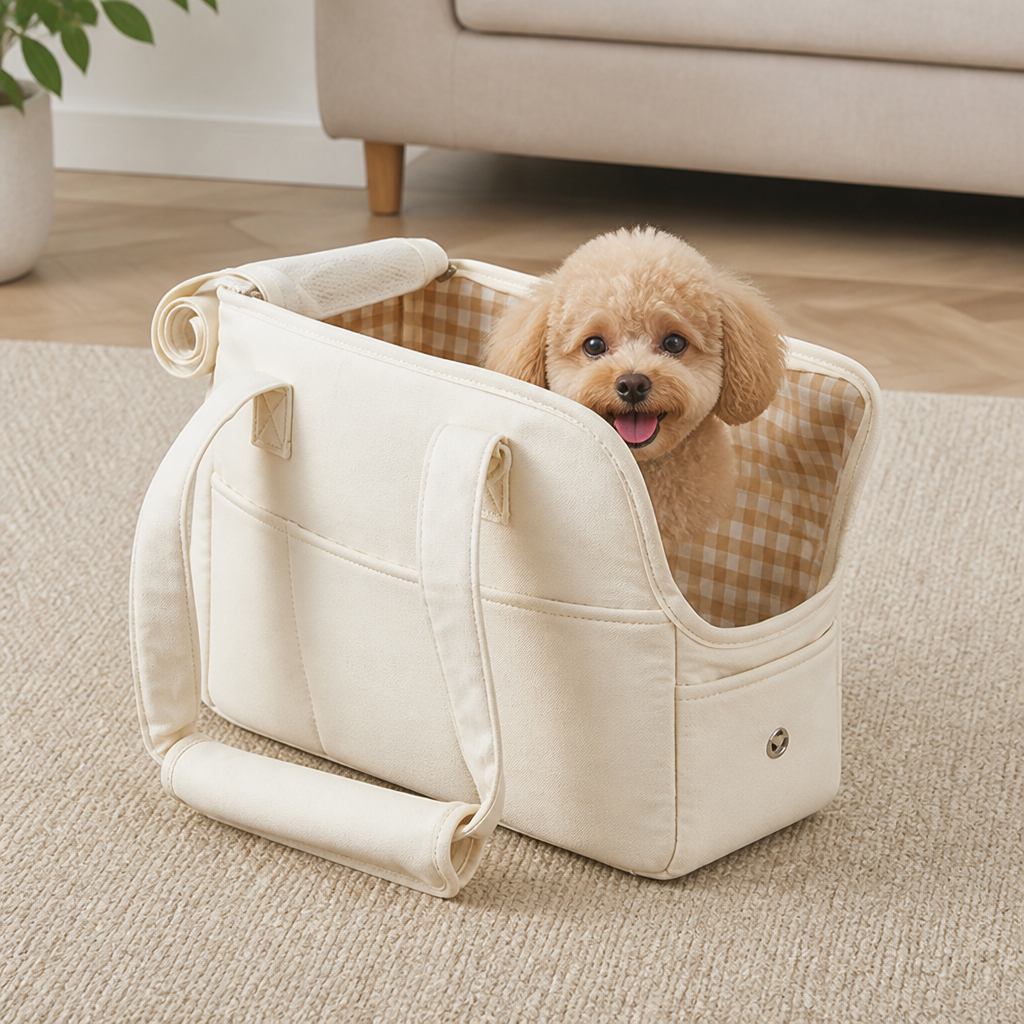 DogBedHouse Lightweight Cotton & Breathable Mesh Pet Carrier